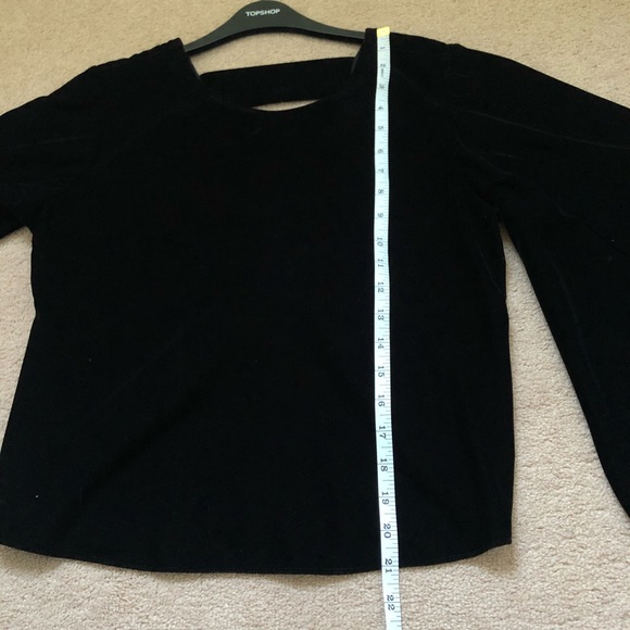 Topshop Velvet Knot Back Top - Picture 11 of 12